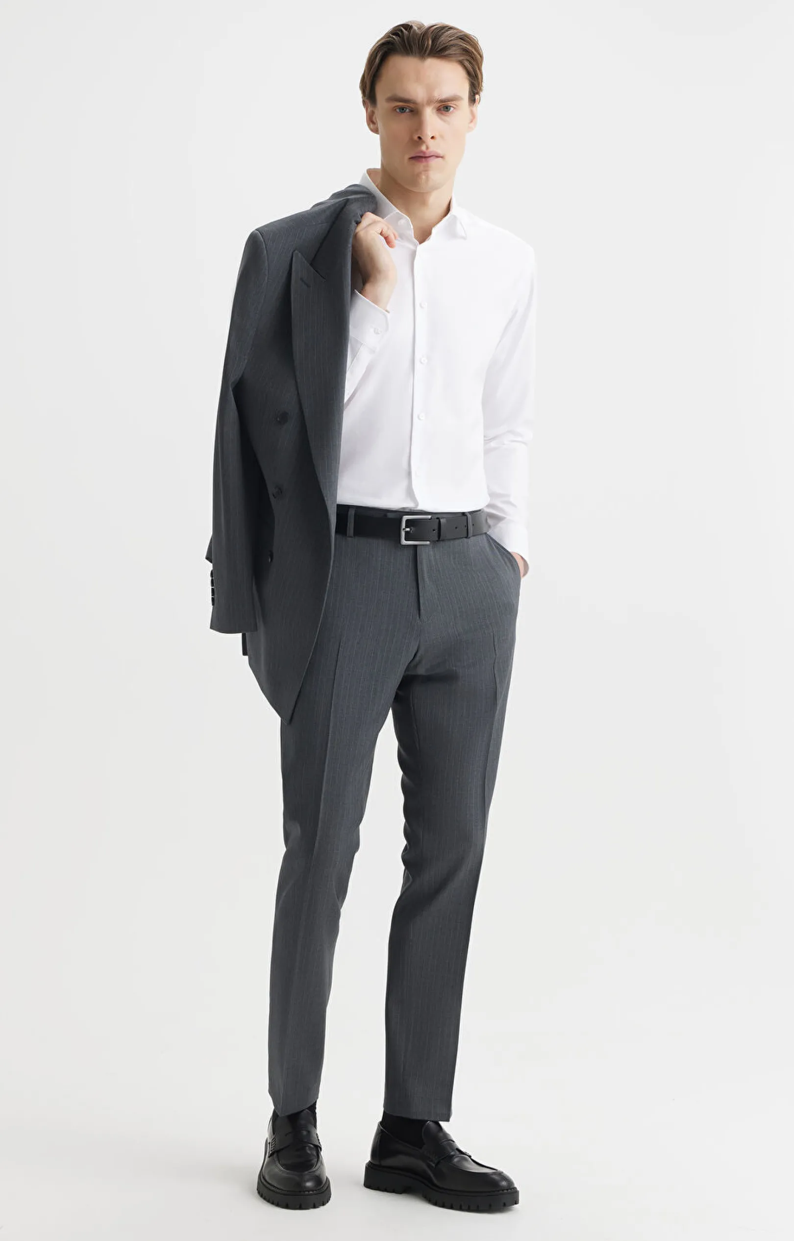 Biała koszula slim fit^Vistula Online