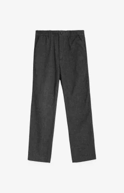 Chinosy slim fit z melanżowej tkaniny^Vistula Clearance