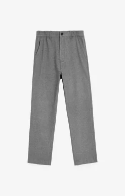Chinosy slim fit z melanżowej tkaniny^Vistula Fashion