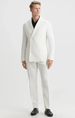 Dwurzędowa marynarka lniana super slim - zestaw^Vistula Fashion