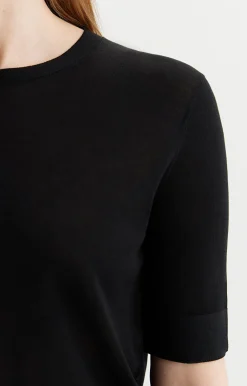 Gładki t-shirt swetrowy^Vistula New