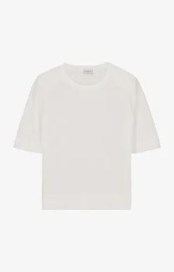 Gładki t-shirt swetrowy^Vistula Online