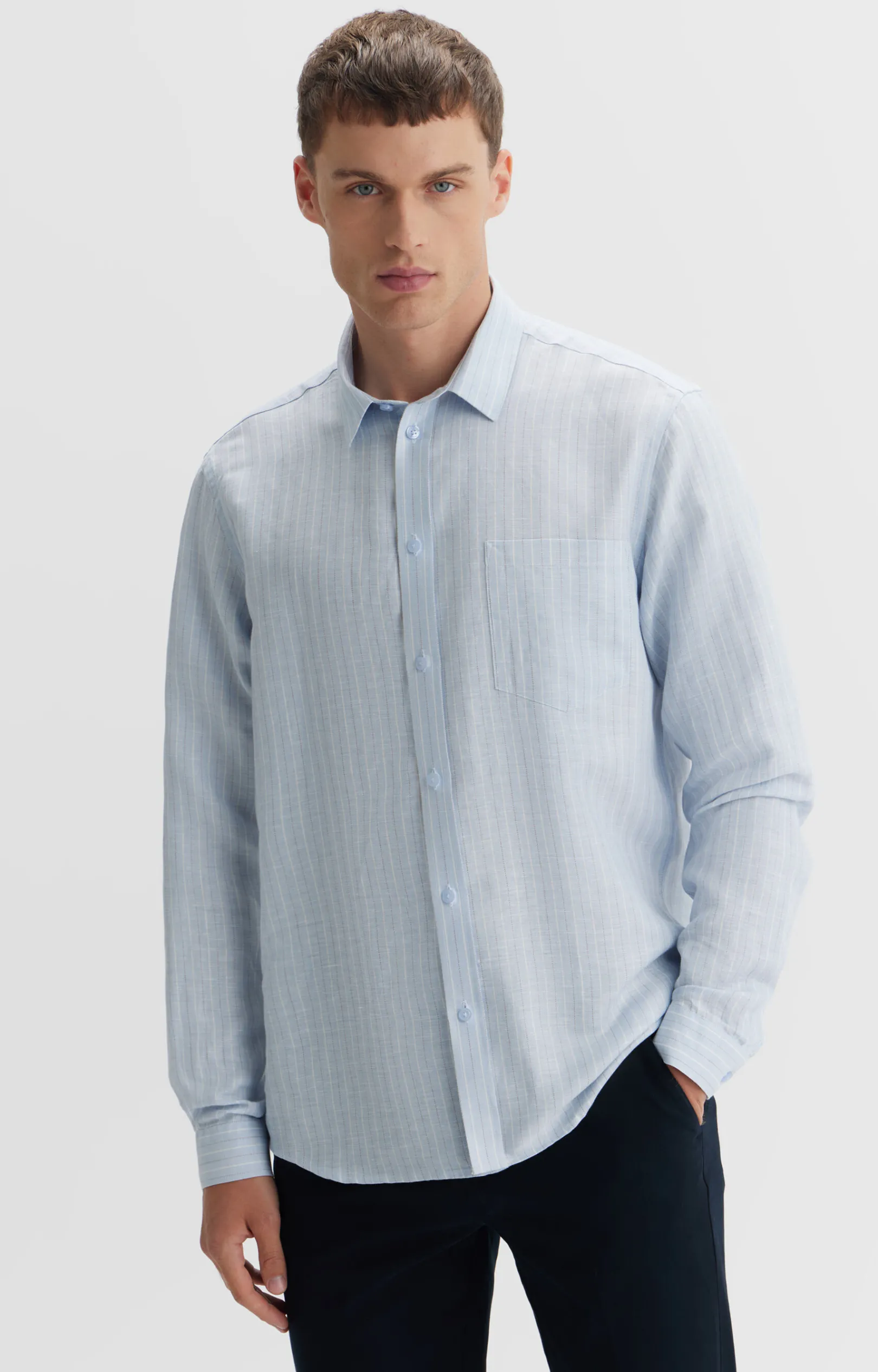 Koszula regular fit w prążek^Vistula Discount