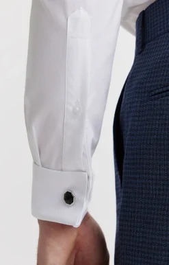 Koszula slim fit o diagonalnym splocie^Vistula Hot