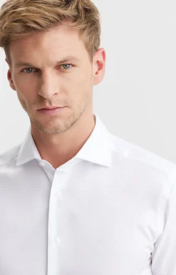 Koszula slim fit o diagonalnym splocie^Vistula Discount