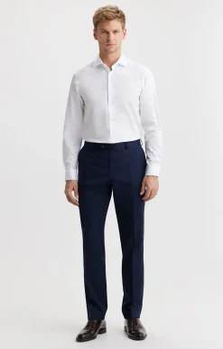 Koszula slim fit o diagonalnym splocie^Vistula Discount