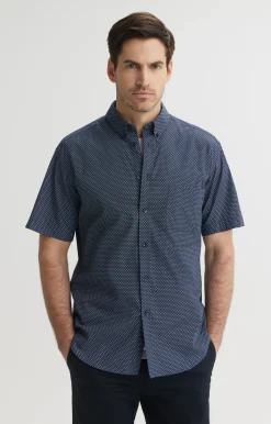 Koszula slim fit w mikrowzór^Vistula Online