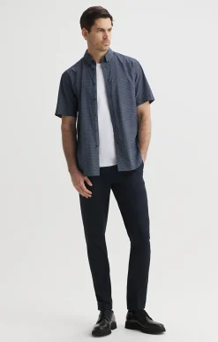 Koszula slim fit w mikrowzór^Vistula Online