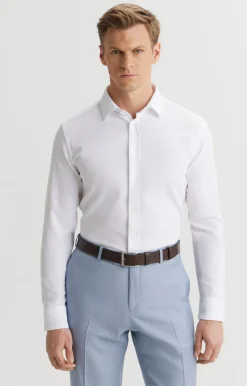Koszula slim fit w mikrowzór^Vistula Online