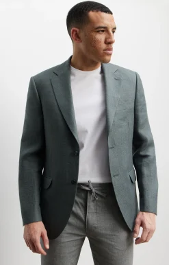Lniana marynarka slim fit z wełną^Vistula Online