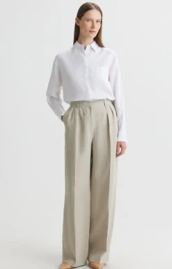 Lniane spodnie relaxed fit^Vistula Discount