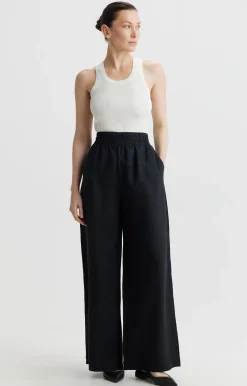 Lniane spodnie wide leg^Vistula Online
