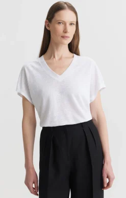 Lniany t-shirt^Vistula Clearance