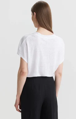 Lniany t-shirt^Vistula Clearance