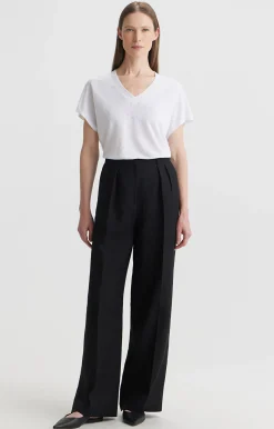 Lniany t-shirt^Vistula Clearance