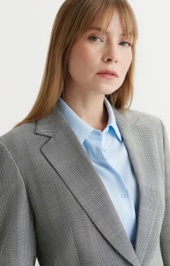 Marynarka slim fit w kratę - zestaw^Vistula New