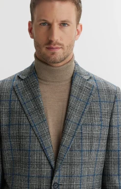 Marynarka slim fit w kratę^Vistula Fashion