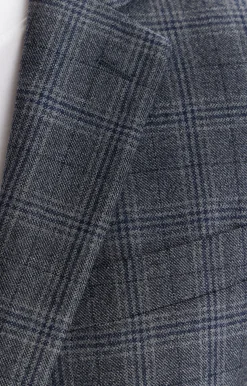 Marynarka slim fit w kratę^Vistula Best