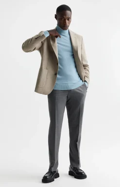Marynarka slim fit z wełną z recyklingu^Vistula Online