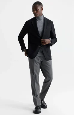 Marynarka slim fit z wełną z recyklingu^Vistula Online