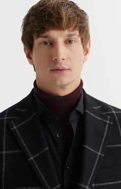Marynarka slim fit z wełną z recyklingu^Vistula Fashion
