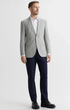 Marynarka super slim w kratę^Vistula Outlet