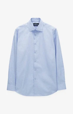 Niebieska koszula slim fit w kratę^Vistula Discount
