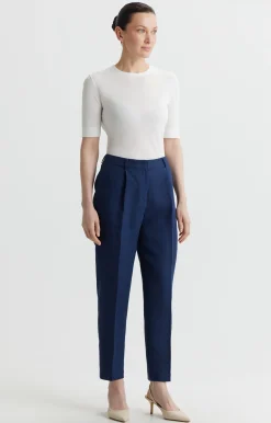 Spodnie lniane slim fit - zestaw^Vistula New