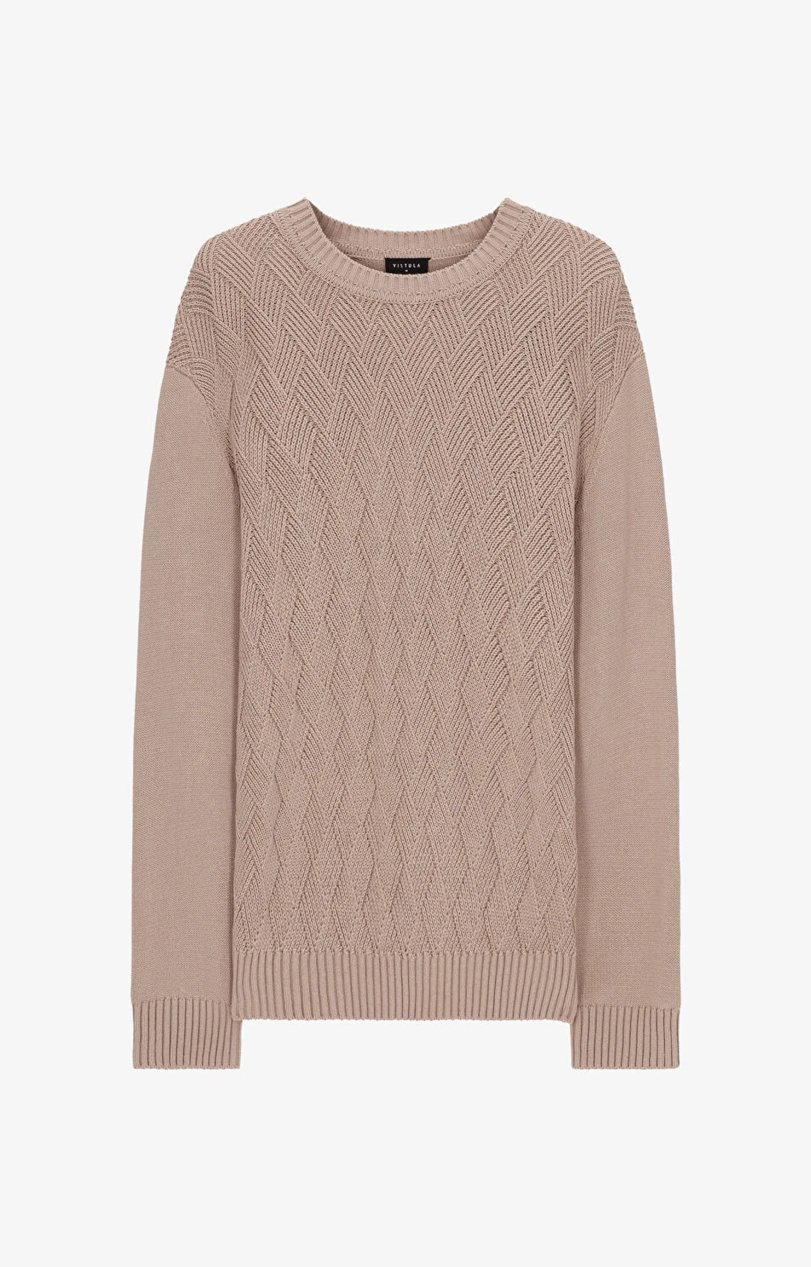 Sweter w strukturalny wzór^Vistula Outlet