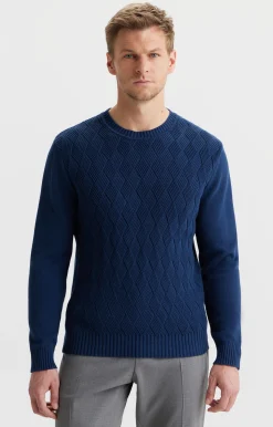 Sweter w strukturalny wzór^Vistula Outlet