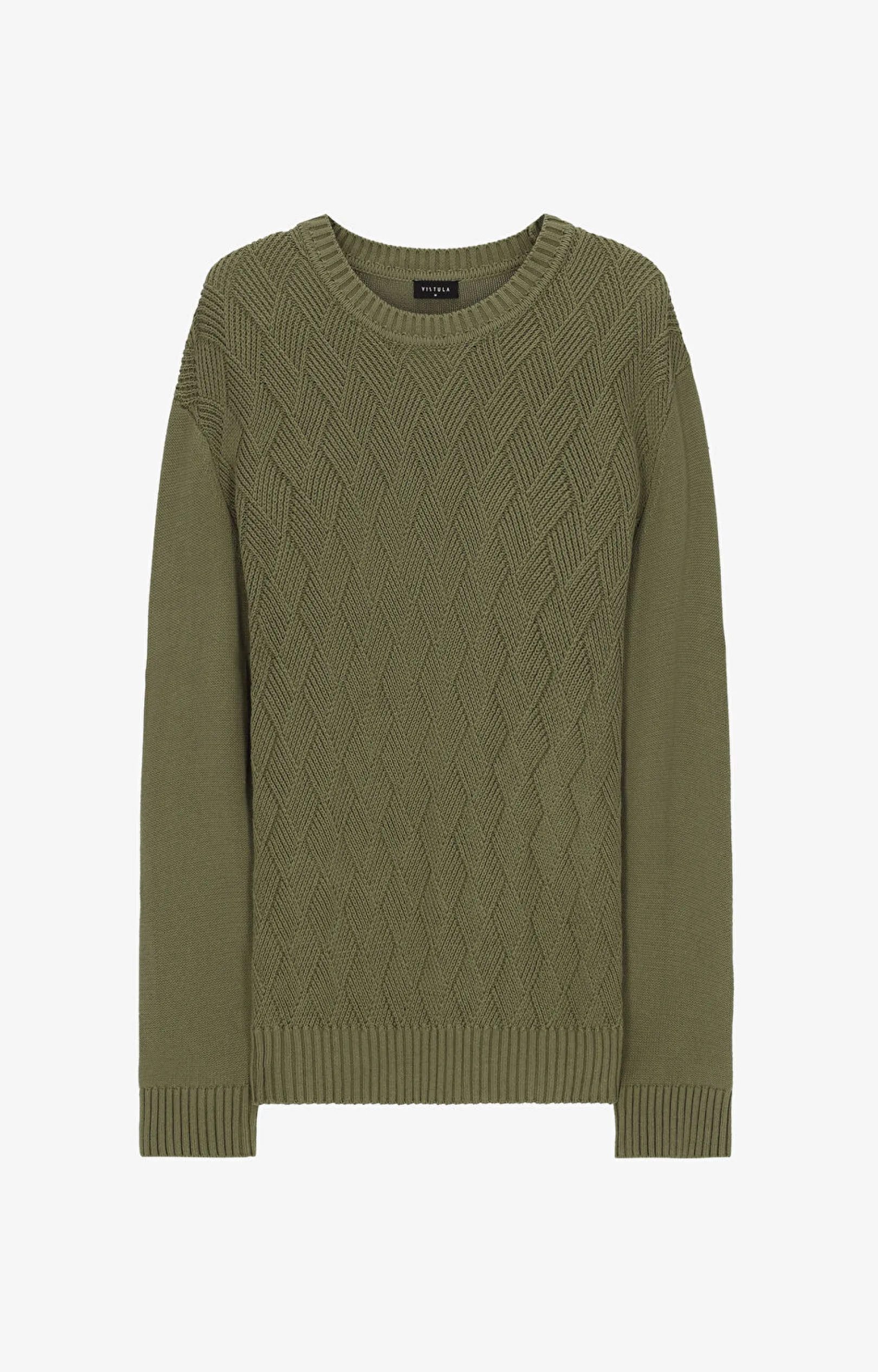 Sweter w strukturalny wzór^Vistula Hot