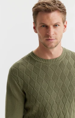 Sweter w strukturalny wzór^Vistula Hot