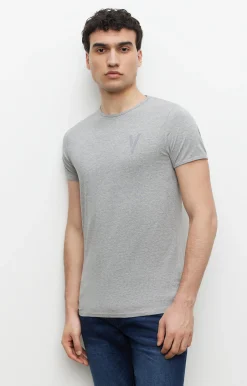 T-shirt basic z krótkim rękawem^Vistula Hot