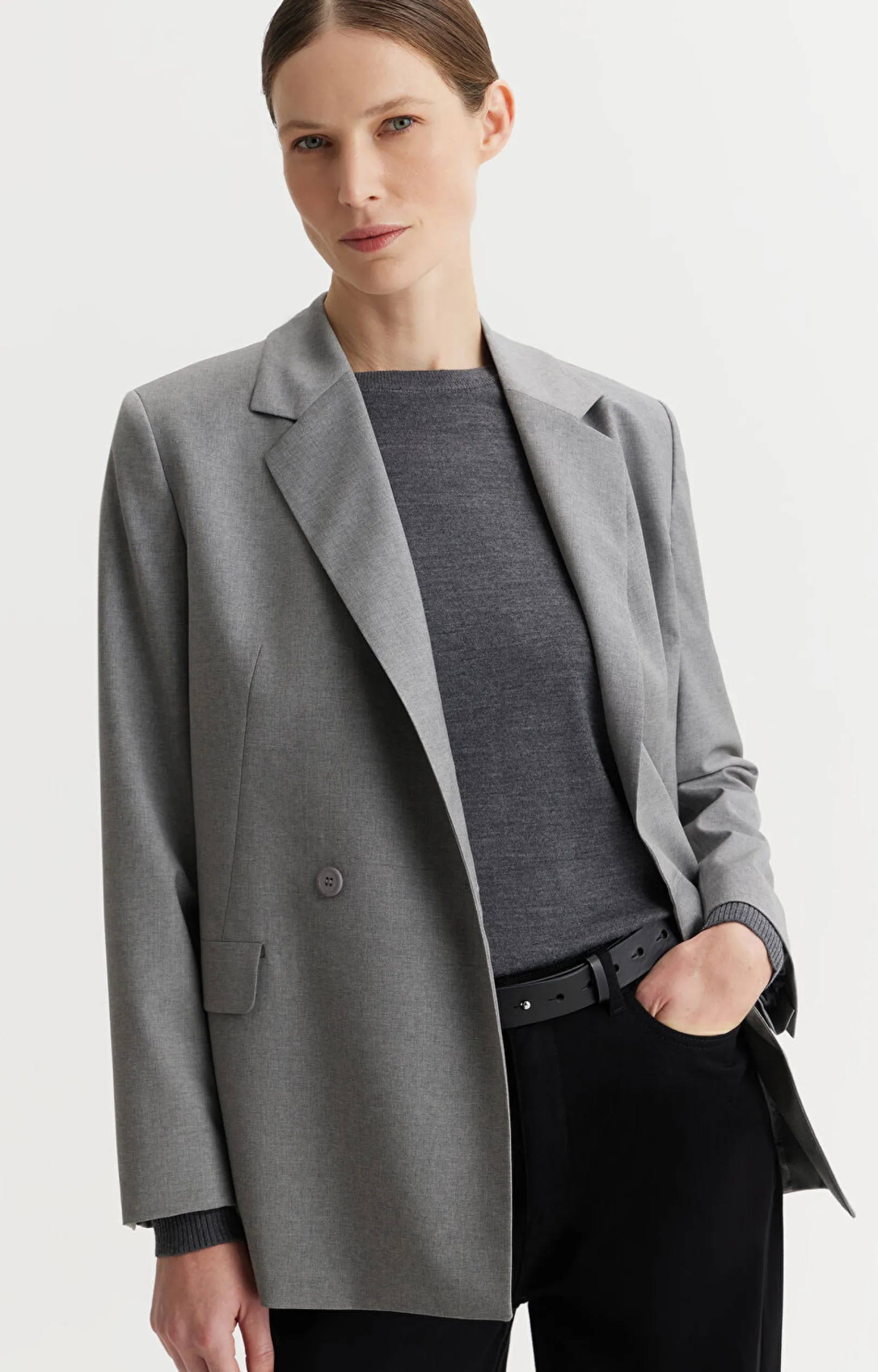 Wełniana marynarka regular fit - zestaw^Vistula Fashion